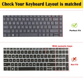 Keyboard Cover for 14 inch HP Probook 440 445 G8 G9 G10, HP Probook 640 G7 G8, HP Probook 14 Laptop Protective Accessories-Colorful