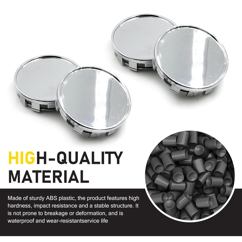 Opuweiy Wheel Center Caps, Outer Diameter 54mm, Card Diameter 50mm,