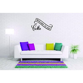 Bedroom Wall Décor for Girls Princess Crown Wall Stickers for Girls Bedroom Nursery Birthday Party Favor - Size: 11 Inch X 22 Inch