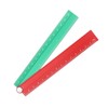 sourcing map Folding Straight Ruler 30cm Metric Aluminum Alloy Protractor