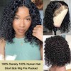 13x4 Bob Wig Human Hair 12A Short Deep Wave Lace