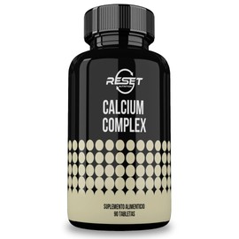 Calcium Complex con 90 tabletas | Con Vitamina A, Fosforo, Oxido de Magnesio, Fosfato y Carbonato de Calcio y Vitamina D | Hecho en USA | Suplementos Alimenticios Libres de GMO | RESET NUTRITION