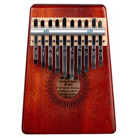 Sela Kalimba 10 - Red, Thumb Piano with 10 Tongues in C Major, with Bag, SE 242, Red