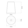 sossai® 1 x Door Stop NTS | Model: Hans |