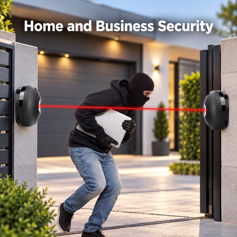 External Infrared Security Beam Alarm Detector – Outdoor Perimeter Intrusion