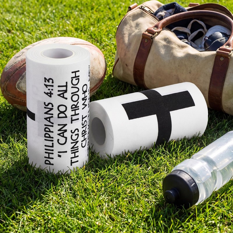 Tasdurian 2 Pcs Turf Tape Football 4in x 20ft Extra