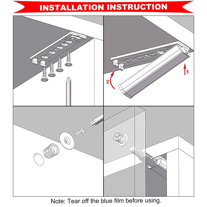 MARNER 20 Pack Magnetic Push Latches for Cabinet, Push to