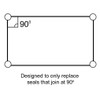 Spares2go Universal 4 Sided Rubber Oven Cooker Door Seal (With