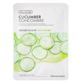 The Face Shop Mask Pack Grinded Cucumber 1 pack per day Moisture 20 sheets BNS / 더페이스샵 마스크팩 갈아만든 오이 1일1팩 수분 20매 BNS