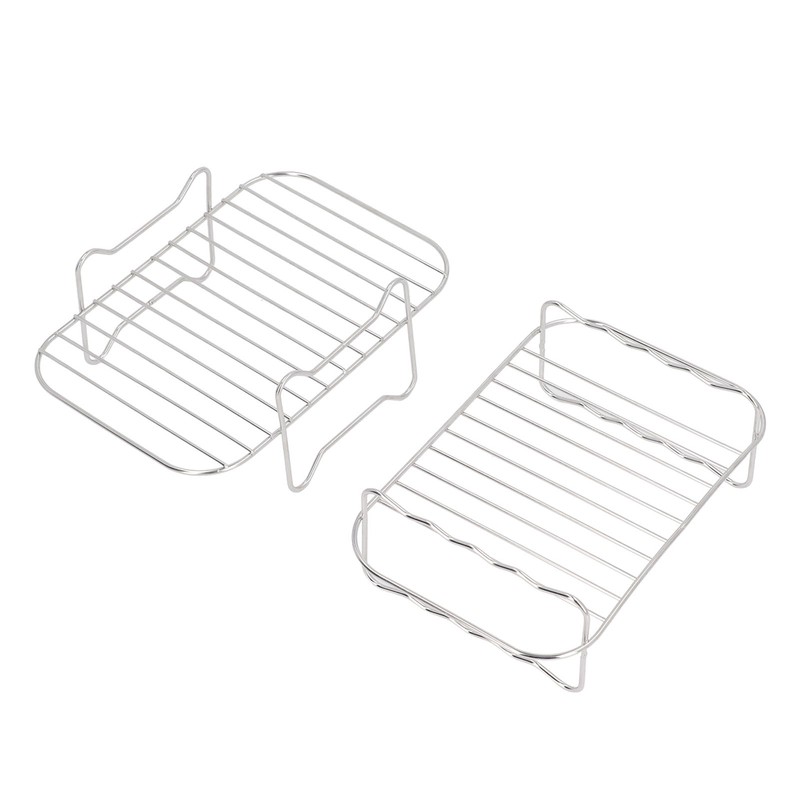 Double Layer Baking Grill Stainless Steel Dishwasher Safe Heat Evenly
