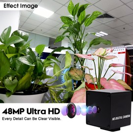 IFWATER USB Camera 48MP Webcam Ultra HD Autofocus 70 Degree Lens with Metal Case,200ms Fast Automatically Focus Clear USB Camera Plug and Play for PC Raspberry Pi Jetson Nano Laptop Prototype Camera