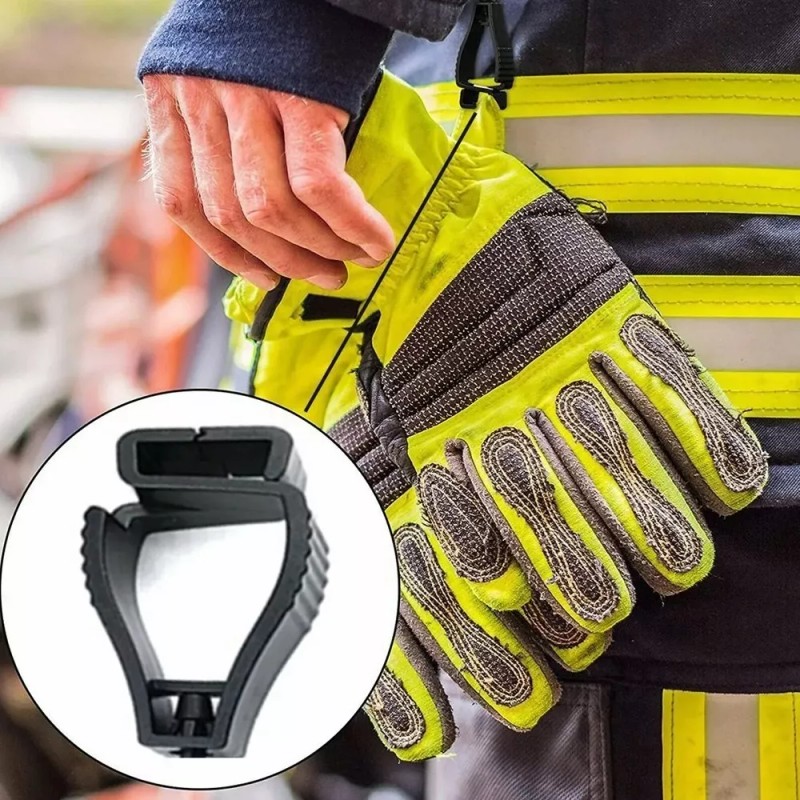 LOMETEB 10x Guante Clip Grabber Soporte Abrazadera Seguridad En El