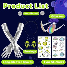 NebulaGlam Ladybird Costume Women's Girls Adults Ladybird Headband Ladybird Glasses Ladybird Fingerless Gloves Lady Bug Socks Carnival, G, Unit size