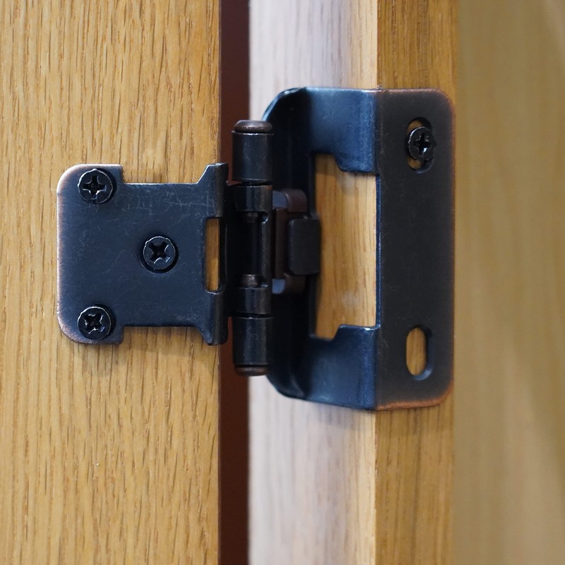 DecoBasics 20 Pack Oil Rubbed Bronze Cabinet Hinges for Cabinet