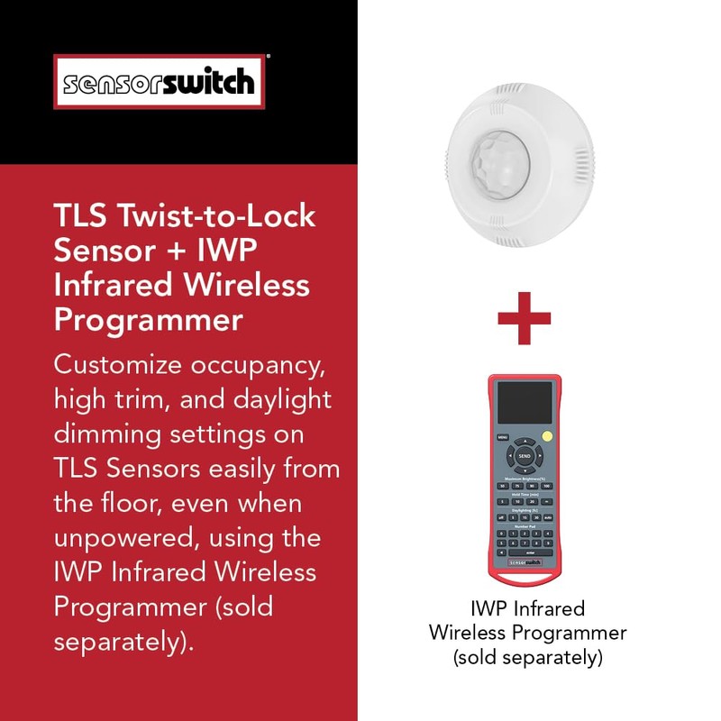 Sensor Switch Twist-to-Lock Motion Sensor, Easy to Install Daylight and