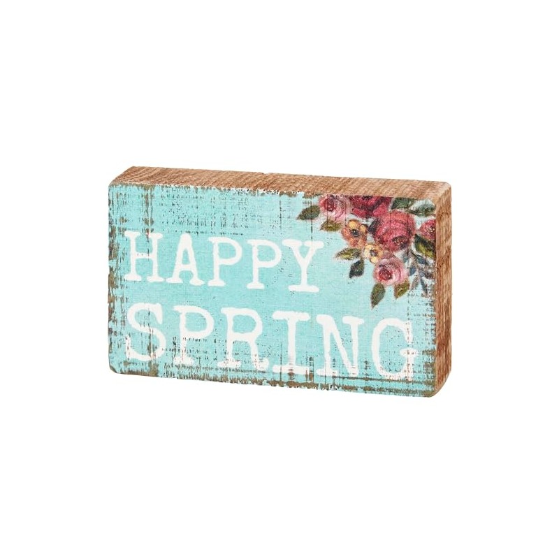 Primitives by Kathy Home Décor Block Sign - Happy Spring