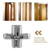 180 Degree Hidden Hinges Invisible Concealed Cross Door Hinge Easy