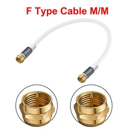 RG6 Coaxial Cable, F-Type Connectors, Double Shielded Coax Cable for TV Antenna,HDTV, CATV, DVB-T2/C/S, Modem, Radio, Satellite Receivers, DVR, VCR, Cable Box, Home Theater (10M)