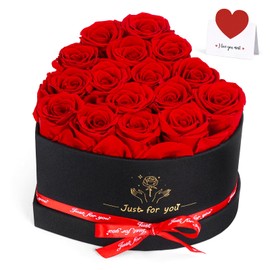 WIAZZLUK 16 Preserved Rose, Mother's Day Gift, Birthday, Eternal Infinity Flower, Loving Eternal Rose Box, Gifts for Mother/Grandma, Birthday Gifts, Christmas Gifts for Women