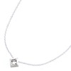 sukueasuwarohusuki- 1 Row Necklace Silver (n3232 – R)