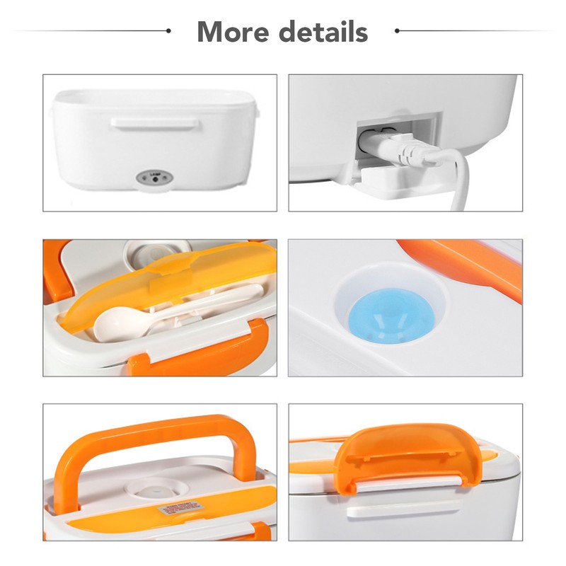 Electric Lunch Box Split Household Mini Portable Multifunctional Orange Electric