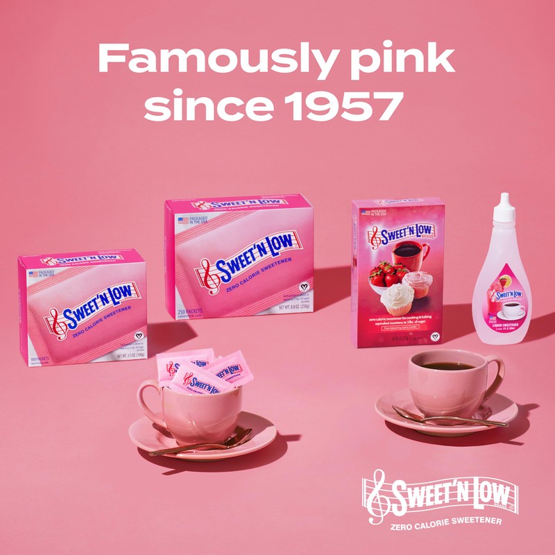 Sweet'N Low Zero Calorie Sweetener Packets, 100 Ct Box, 12