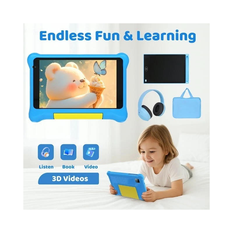 AEEZO 7" Kids Tablet Parental Controls Android 13 5GB RAM