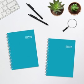 Academic Planner 2025-2026, Weekly ＆ Monthly Planner 2025-2026, Jul 2025 – Jun 2026, 6.2" x 8.42", Flexible Cover, 12 Monthly Tabs, Thick Paper, Spiral Wirebound, Inner Pocket