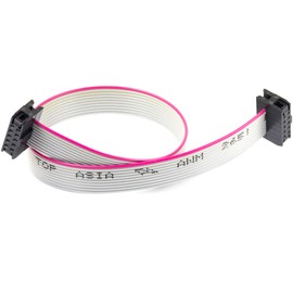 IDC Flat Ribbon Cable 10 Pin 2x5 2.0mm / 0.08" Pitch with Header Gray Color About 7.8" Long (Pack of 4pcs)