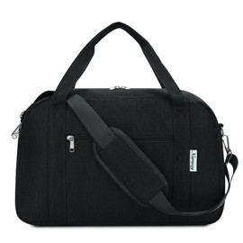 for Ryanair Airlines Cabin Bag 40X20X25cm Underseat Foldable Travel Duffel Bag Holdall Tote Carry on Luggage for Women and Men 20L (Black)