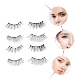 FOMIYES Sets Beauty Eyelashes Girl d False Lashes Natural Look Comfortable to Wear Pairs
