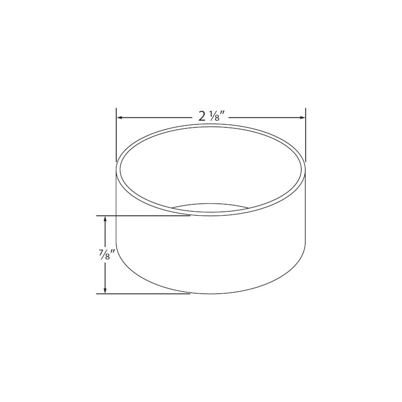 2" Dia. Polished Brass End Cap for 2" O.D. Rail