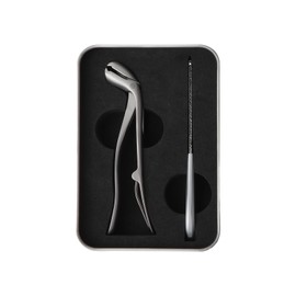 AIXXCUVQ Safe and Sharp Curved Large Opening Nail Forclipper Tight Bite and Strong Cutting Force. Smooth Handle Provides, Silver Grey Set
