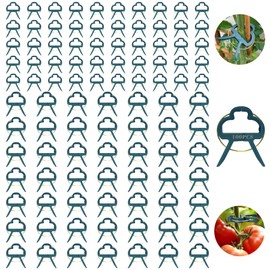 YeahBoom Pack of 100 plant clips, plant support clips for climbing plants, plant clips, plant holders, plant clips for tomatoes, roses, cucumbers and other climbing plants, trellis for plants