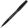 Pentel XSESP15FA Brush Script Sign Pen, Pigment Type, Fine Point,