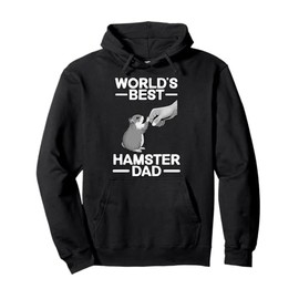Funny Hamster Design For Men Dad Father Dwarf Hamster Lover Pullover Hoodie