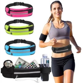 Running Belt Waist Pack, Adjustable Sports Fanny Pack Phone Holder for Running, Jogging, Cycling & Gym, Unisex for Men & Women