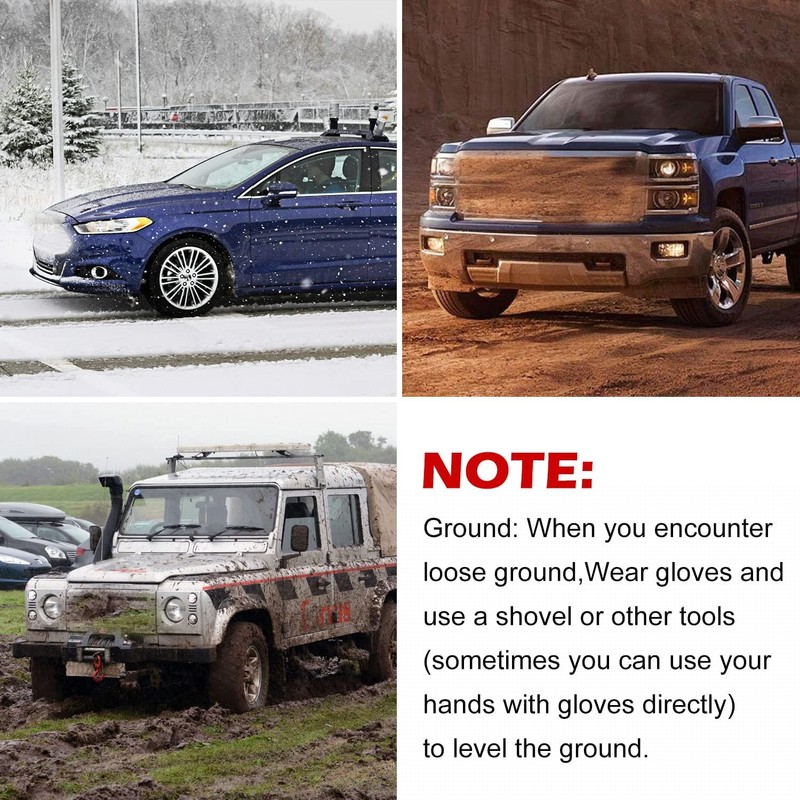 Tire Traction Mat, Portable Emergency Devices for Snow, Ice, Mud,