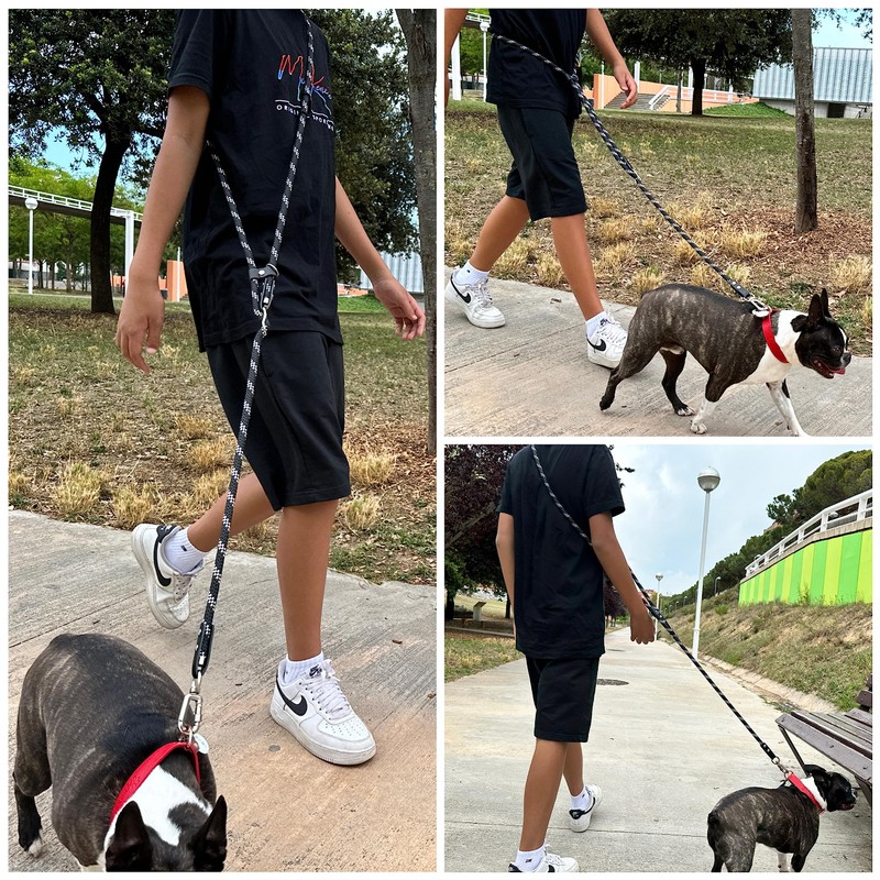 Dog Leash, Hands-Free, Adjustable, Handmade in Spain, for Small, Medium