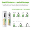 EBL 16 Sets AA AAA Batteries Combo with 8PCS AA