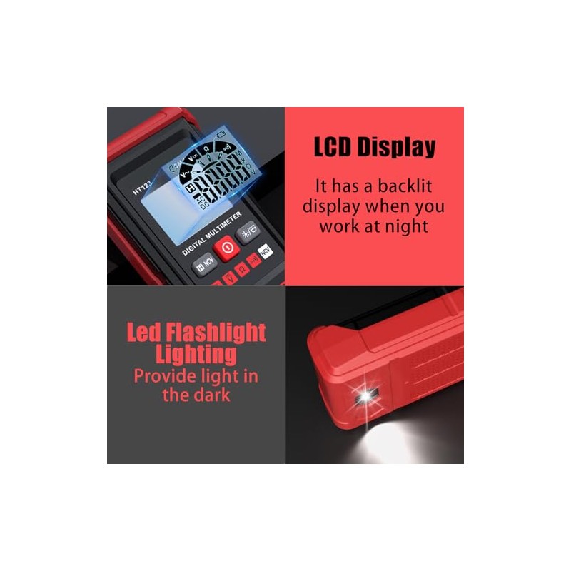 Smart Digital Multimeter, Ht123 Smart Digital Multimeter, Tm-510 4000 Counts