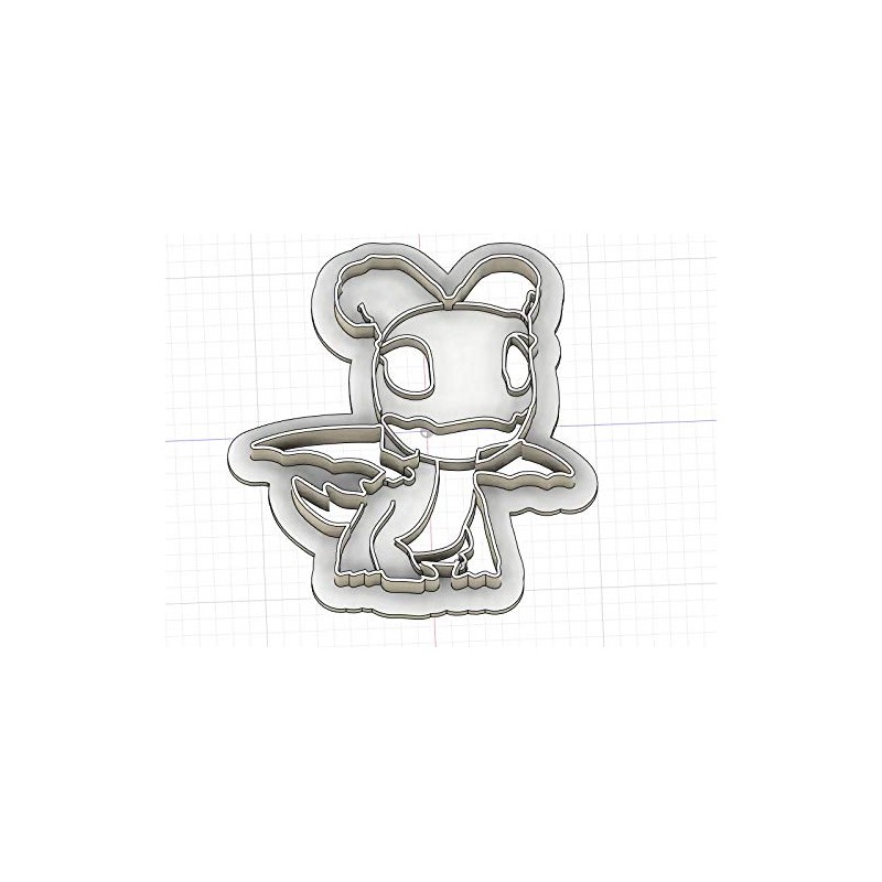 3D Printed Cookie Cutter Inspired by Dragons Rescue Riders Set