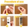 DLPRK Pack of 6 Magnetic Wall Mounts, Remote Control Holder,
