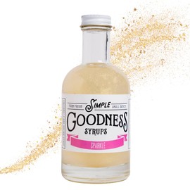 Simple Goodness Sisters Simple Syrup, Organic Cane Sugar, Syrup for Cocktails & More (20 Servings, Sparkle)