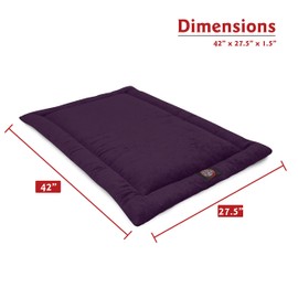 42" Villa Aubergine Purple Crate Dog Bed Mat By Majestic Pet Products