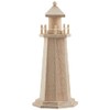 Rayher Lighthouse Wooden Height 25 cm Nautical Mediterranean Decoration Decorative