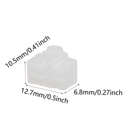 PDETVEO 40PCS RJ45 Port Covers, Silicone Ethernet Dust Protector Caps for Network Switch, Router, Computer and TV Ports (White)