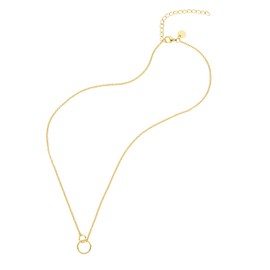 NOELANI 2031617 Women's Necklace with Pendant 925 Sterling Silver 40 + 5 cm Gold Comes in Jewellery Gift Box, Sterling Silver, None