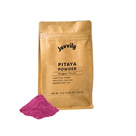 Jovvily Pitaya Powder 4 oz. Dragon Fruit Superfood - Smoothies - Drinks