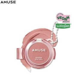 AMUSE Powder Lip & Cheek (with Keyring & Clip) 4g, Color:08 Girlfriend